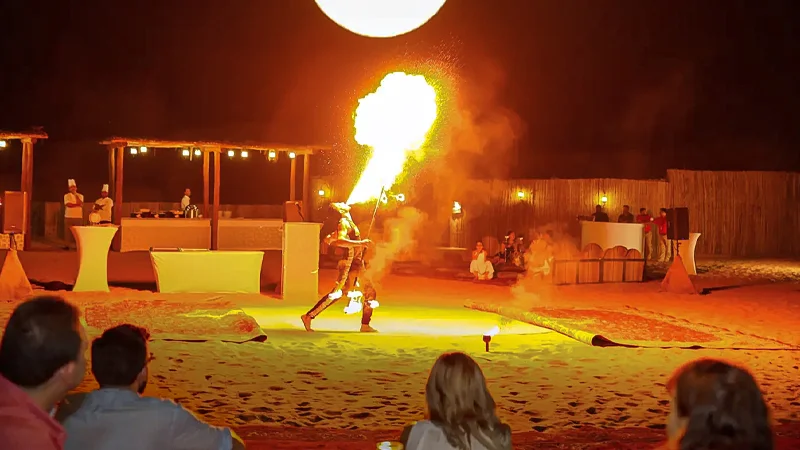 Desert Safari with Camel Ride, Dinner, and Live Shows