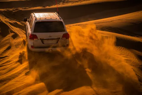 Dubai Desert Safari, Quad Bike, Camel Ride & Camp Activities
