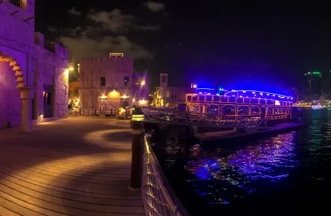 Dubai Creek Dinner Cruise — Historic Waterway, Traditional Dhow & Buffet